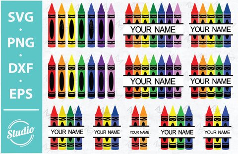 Crayon svg Bundle, Crayon Svg, Crayon Pen Wrap, Crayon Label Svg, Teacher Crayon Svg, Teacher Monogram Svg, Teacher Pencil Svg SVG SailorMoonDigitals 