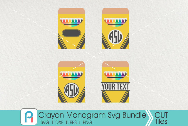 Crayon Svg, Crayon Monogram Svg, Crayons Monogram Svg SVG Pinoyart Kreatib 