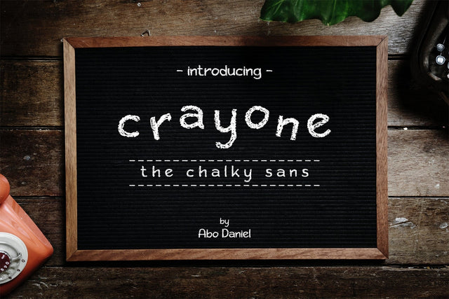 Crayone Font Abo Daniel Studio 