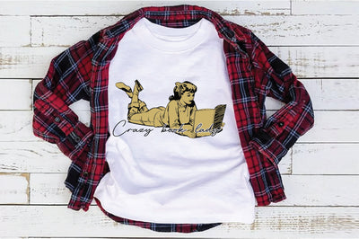 Crazy book lady Sublimation Creativeart88 