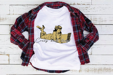 Crazy book lady Sublimation Creativeart88 