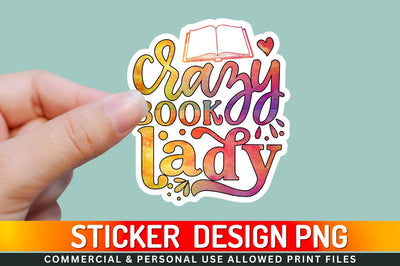 Crazy book lady Sublimation PNG Sublimation Regulrcrative 