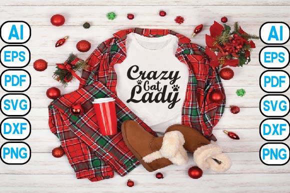 Crazy Cat Lady SVG Craftlabsvg24 