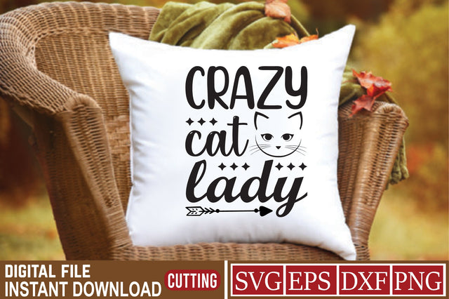 Crazy Cat Lady SVG Craftlabsvg24 