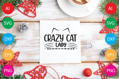 Crazy Cat Lady SVG CraftlabSvg29 