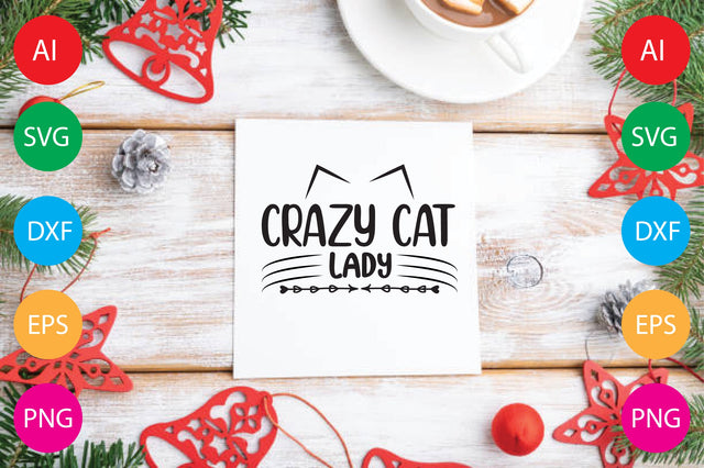 Crazy Cat Lady SVG CraftlabSvg29 