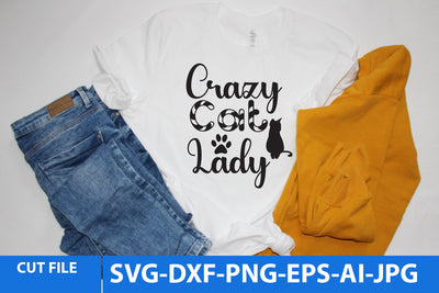 Crazy Cat Lady SVG Cut File SVG BlackCatsMedia 