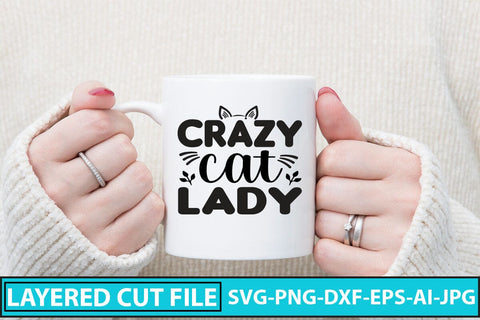 Crazy Cat Lady SVG Cut File SVG Syaman 