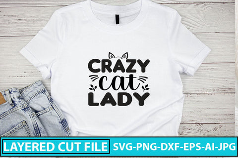 Crazy Cat Lady SVG Cut File SVG Syaman 
