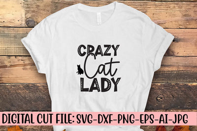 Crazy Cat Lady SVG Cut File SVG Syaman 