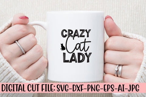 Crazy Cat Lady SVG Cut File SVG Syaman 
