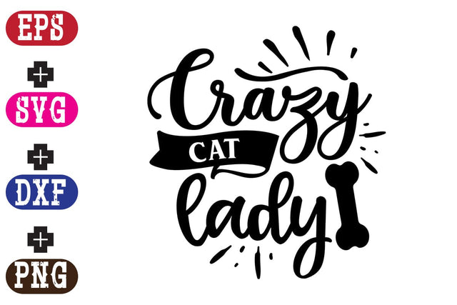 Crazy Cat Lady SVG Nurstore 
