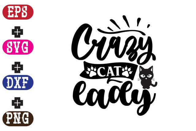 Crazy Cat Lady SVG Nurstore 