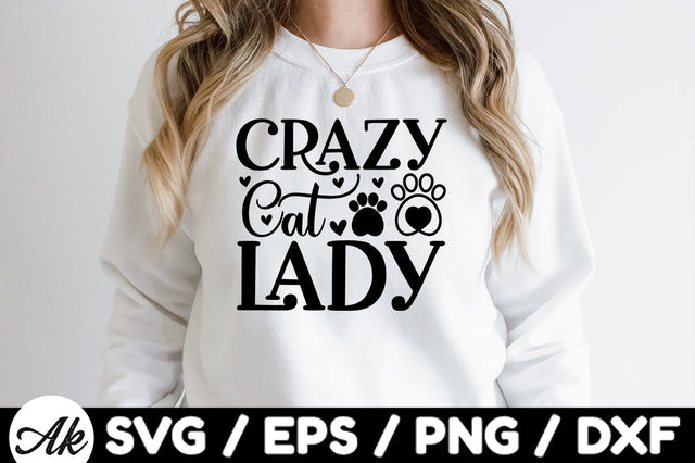 Crazy cat lady svg SVG akazaddesign 