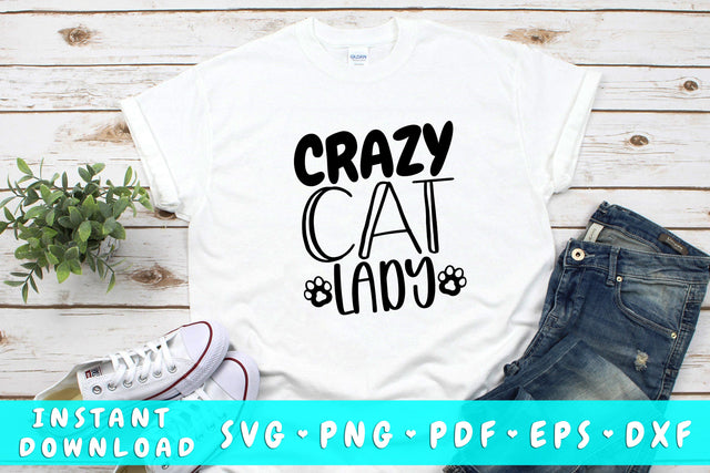 Crazy Cat Lady SVG SVG HappyDesignStudio 