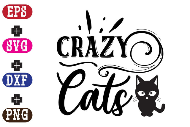 Crazy Cats SVG Nurstore 