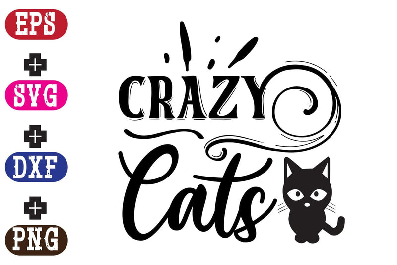 Crazy Cats SVG Nurstore 
