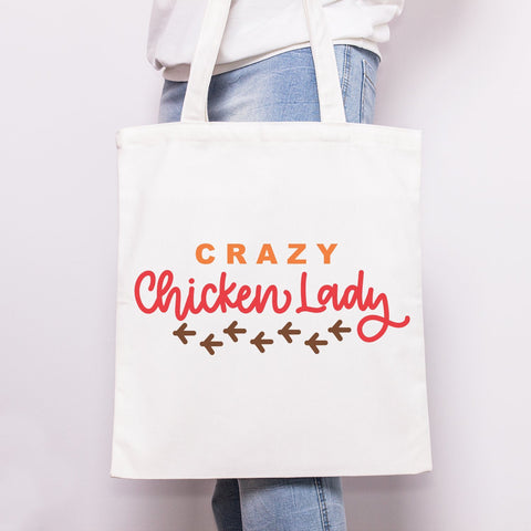 Crazy Chicken Lady Hand Lettered SVG Cut File (Copy) SVG Cursive by Camille 