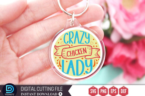 Crazy chicken lady SVG SVG DESIGNISTIC 