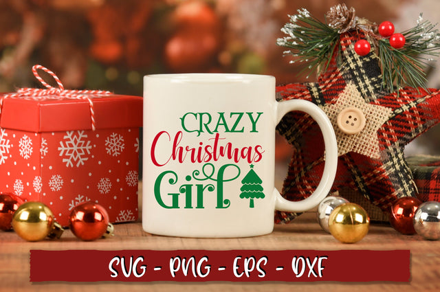 Crazy christmas girl SVG SVG Shetara Begum 