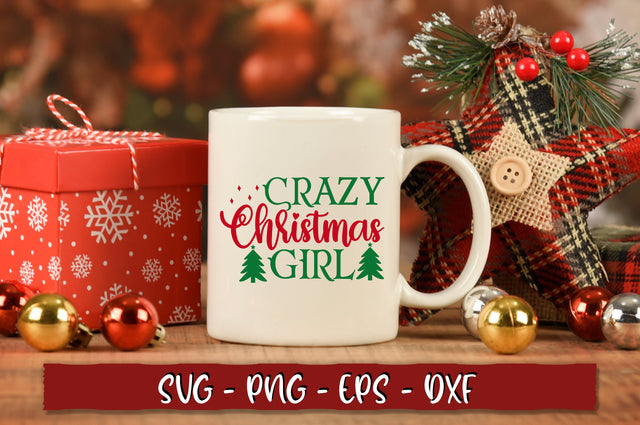 Crazy christmas girl SVG SVG Shetara Begum 