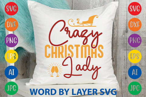 Crazy Christmas Lady, Christmas SVG Design SVG Rafiqul20606 
