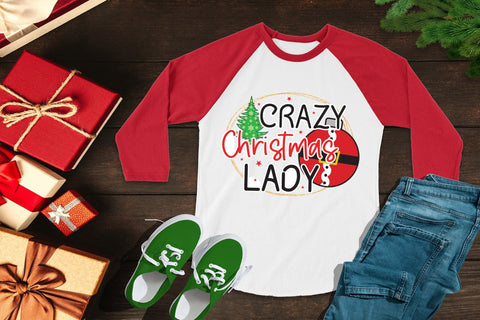 Crazy Christmas Lady | Funny Christmas PNG Sublimation CraftLabSVG 