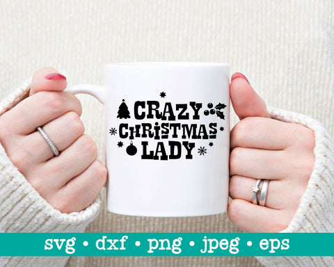 Crazy christmas lady svg, Crazy christmas lady png, Merry christmas shirt svg, Christmas gift idea, Funny christmas svg, Holiday svg png SVG MAKStudion 