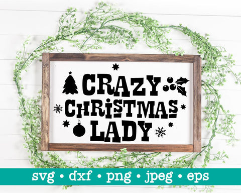 Crazy christmas lady svg, Crazy christmas lady png, Merry christmas shirt svg, Christmas gift idea, Funny christmas svg, Holiday svg png SVG MAKStudion 