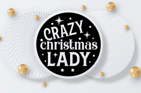 Crazy christmas lady SVG, Crazy christmas lady SVG DESIGNISTIC 