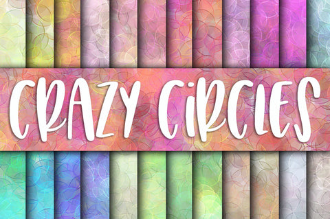 Crazy Circles Digital Papers Digital Pattern Old Market 