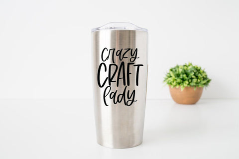 Crazy Craft Lady SVG - Crafting Quote SVG, Maker SVG SVG Simply Cutz 