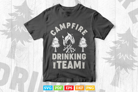 Crazy Dog Campfire Drinking Funny Camping Party Svg Cut Files SVG DesignDestine 