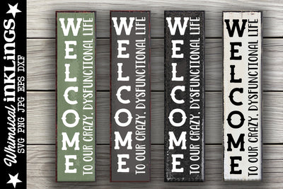 Crazy Dysfunctional-Vertical SVG SVG Whimsical Inklings 