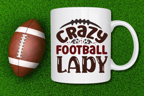 Crazy football lady SVG SVG Regulrcrative 
