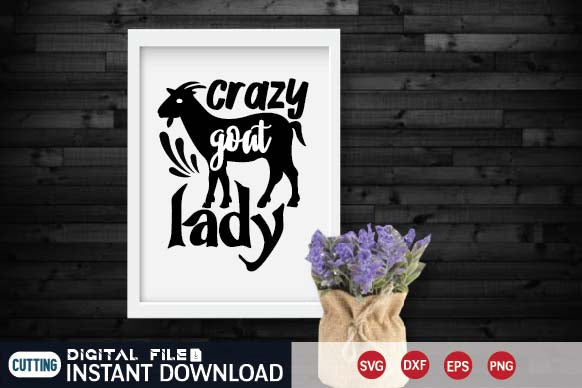 crazy goat lady SVG designer krishna 