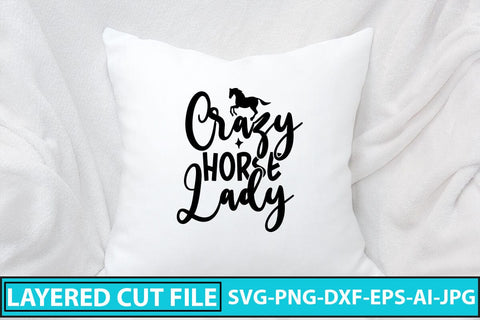 Crazy Horse Lady SVG Cut File SVG Syaman 