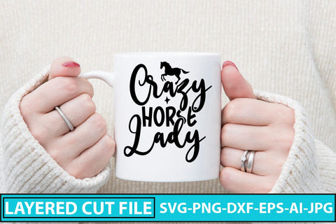 Crazy Horse Lady SVG Cut File SVG Syaman 