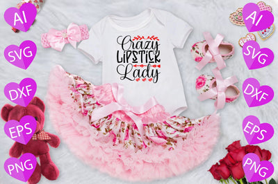 Crazy Lipstick Lady SVG CraftlabSvg29 