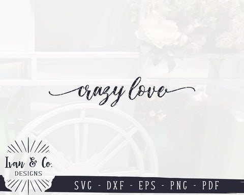 Crazy Love SVG Files | Romantic Svg | Farmhouse Svg | Commercial Use | Digital Cut Files (1151711090) SVG Ivan & Co. Designs 