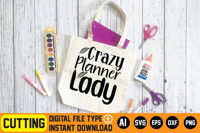 Crazy Planner Lady SVG CraftlabSvg29 