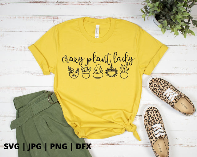 Crazy plant lady SVG Good Morning Chaos 
