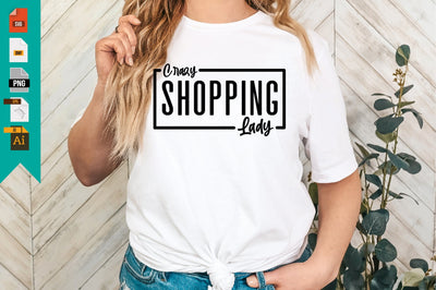 Crazy Shopping Lady SVG Craftlabsvg24 