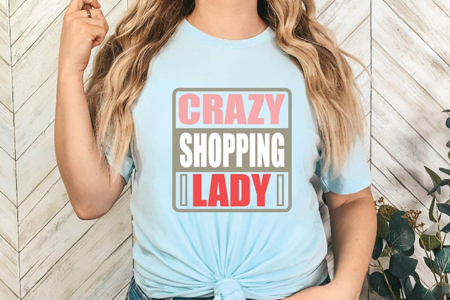 Crazy Shopping Lady SVG Shahin alam 