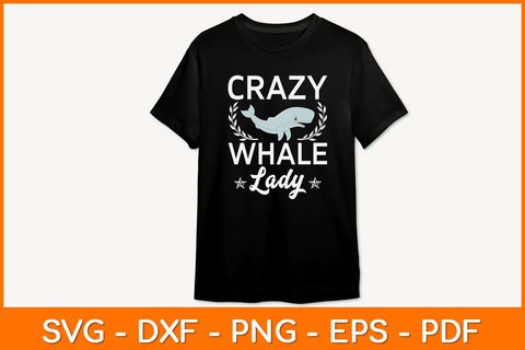 Crazy Whale Lady Svg Design SVG artprintfile 