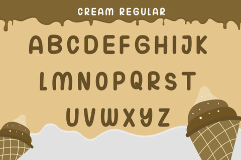 Cream Font LetterdayStudio 