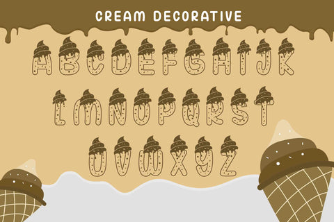 Cream Font LetterdayStudio 