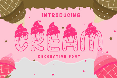 Cream Font LetterdayStudio 