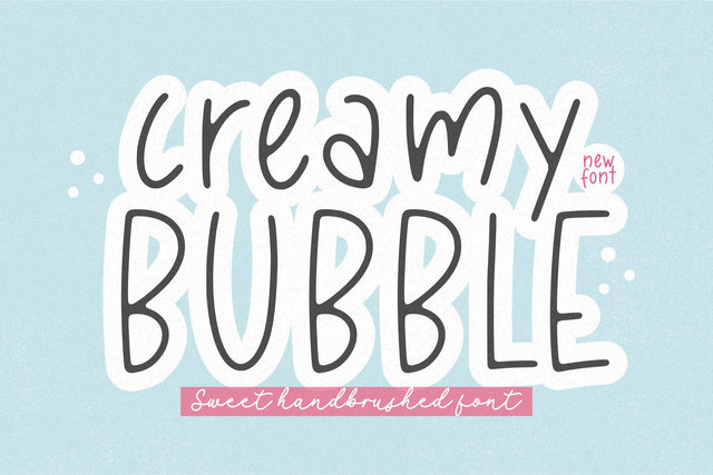 Creamy Bubble Font Font Balpirick 