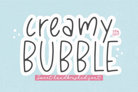Creamy Bubble Font Font Balpirick 